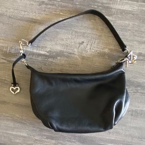 Black leather Brighton small hobo